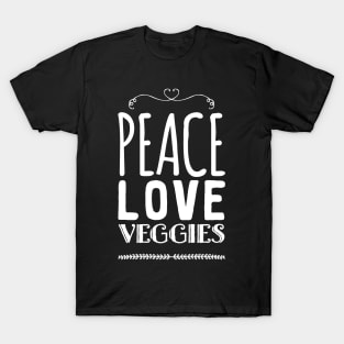 Peace love veggies T-Shirt